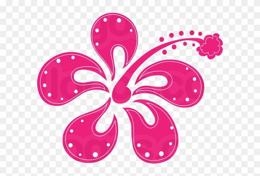 Hot Pink Flower Png By Hanabell1 - Hibiscus Clip Art #299443