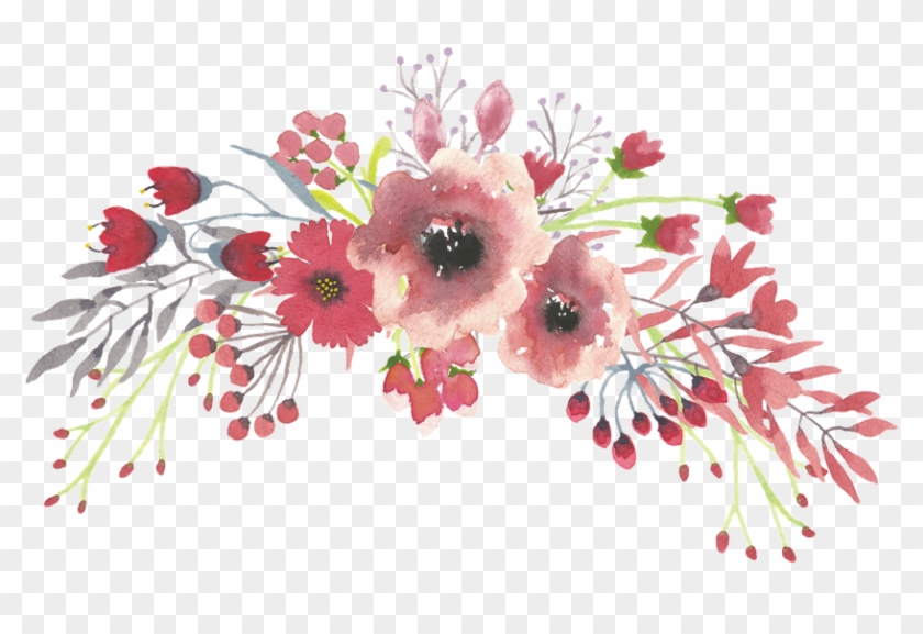 Flower Designs Pictures 10, - Watercolor Flowers Transparent Background #299444