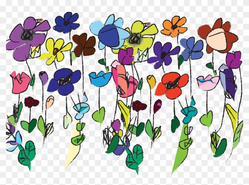 This Was My First Project Creating Vector Art In Adobe - Wimsical Flowers #299475