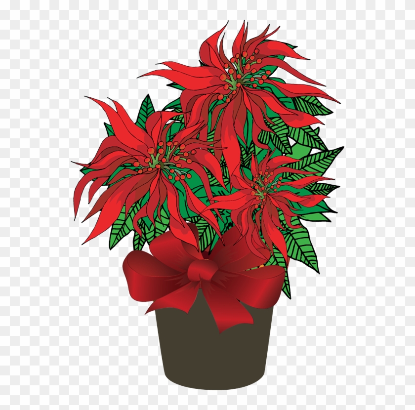 Poinsettia Clip Art Free - Poinsettia Plant Clip Art #299508