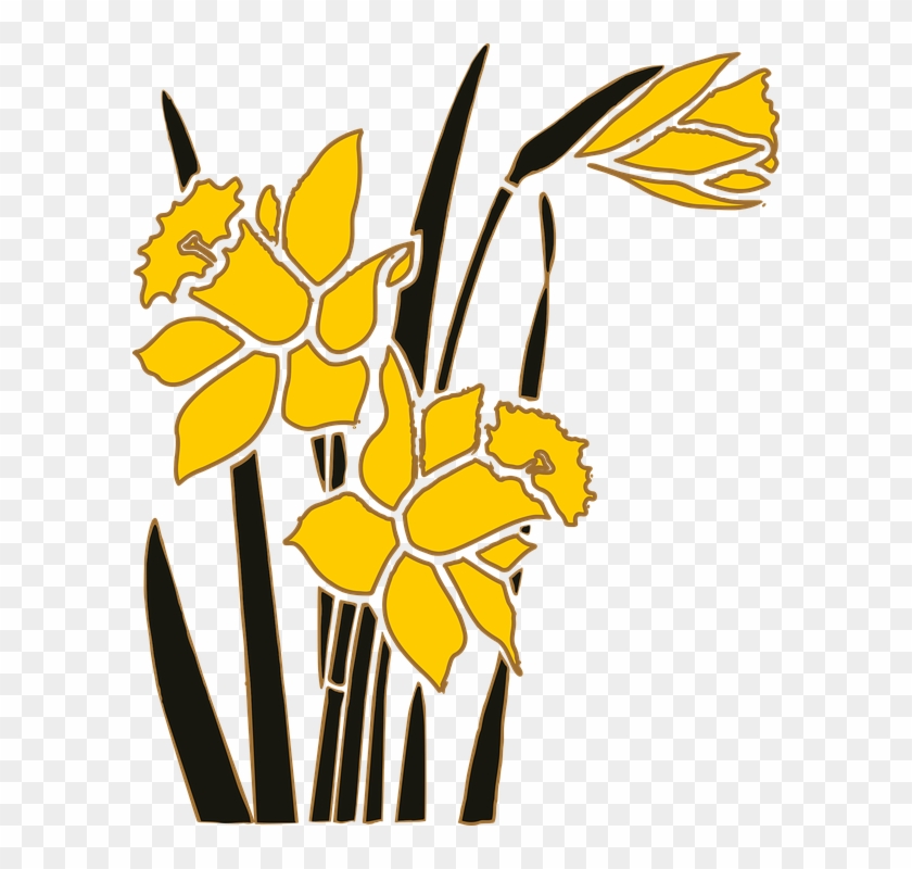 Daffodil Clip Art 19, - Art Print: Boddington's Garden Guide I By Vision Studio #299511