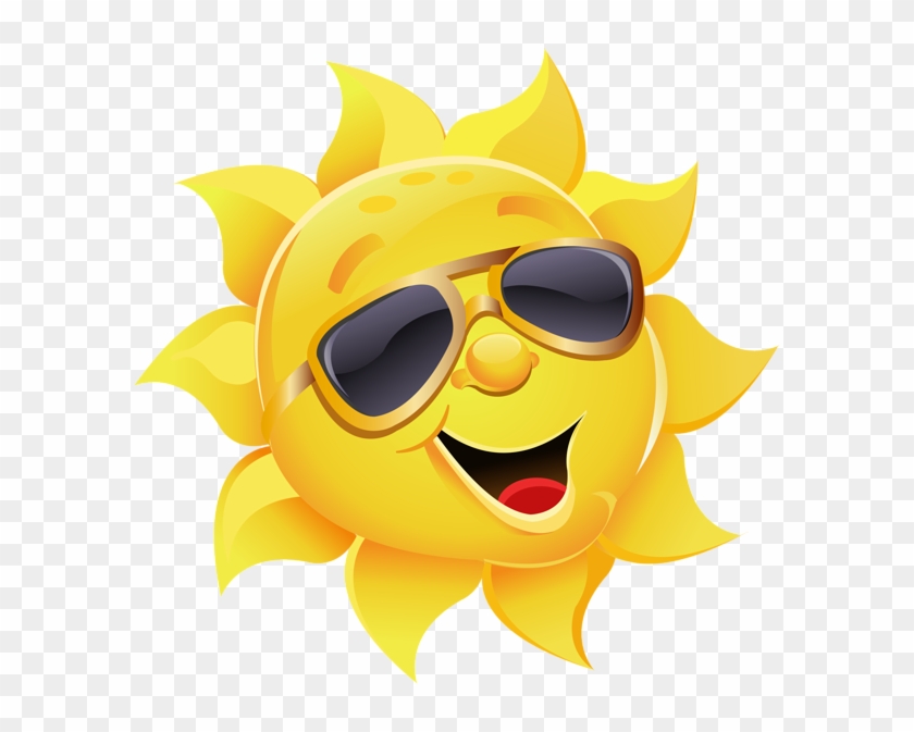 Sun Clipart Sunglass - Sun With Sunglasses Png #299582