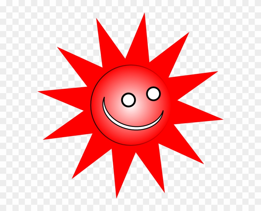 Smiley Red Sun Clip Art At Clker - Johannes Itten 12 Hue Color Wheel #299584