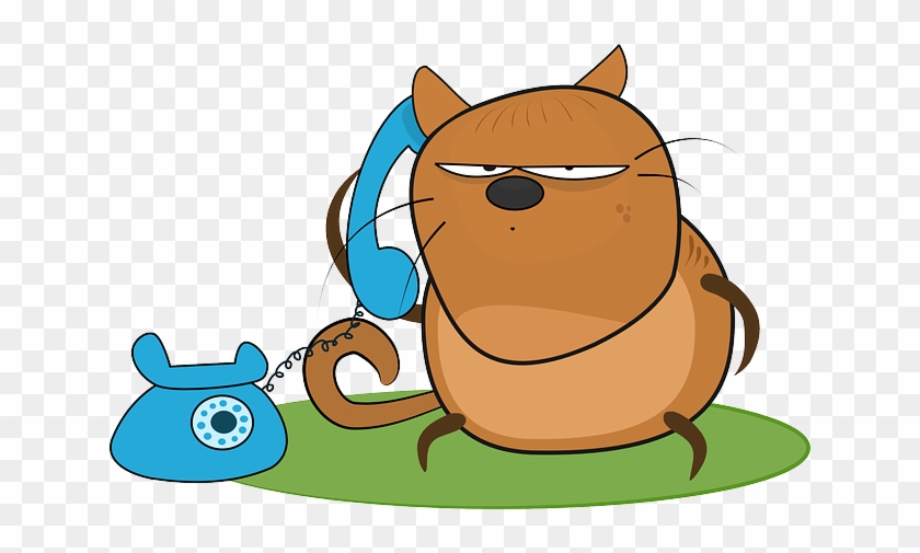 Angry, Cartoon, Telephone, Talk, Answer, With - Talk On Phone Clip Art #299635
