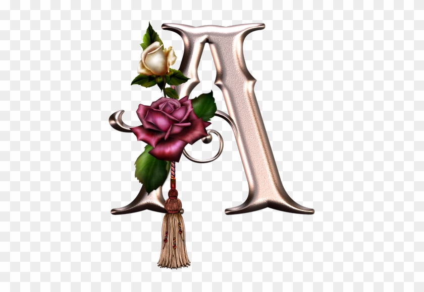 Alphabet Pink With Roses - Alphabet #299649