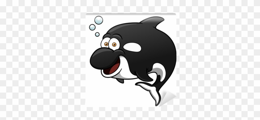 Vector Illustration Of Killer Whale Cartoon Wall Mural - Killer Whalecartoon #299723