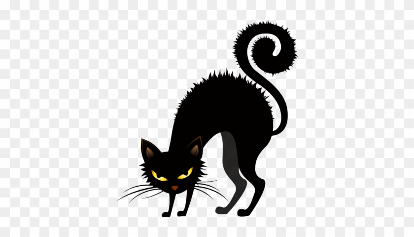 Fotor Halloween Clip Art - Scary Black Halloween Cat #299759