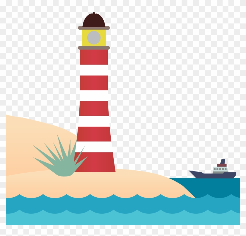 Cartoon Lighthouse Euclidean Vector - Cartoon Lighthouse Png #299783