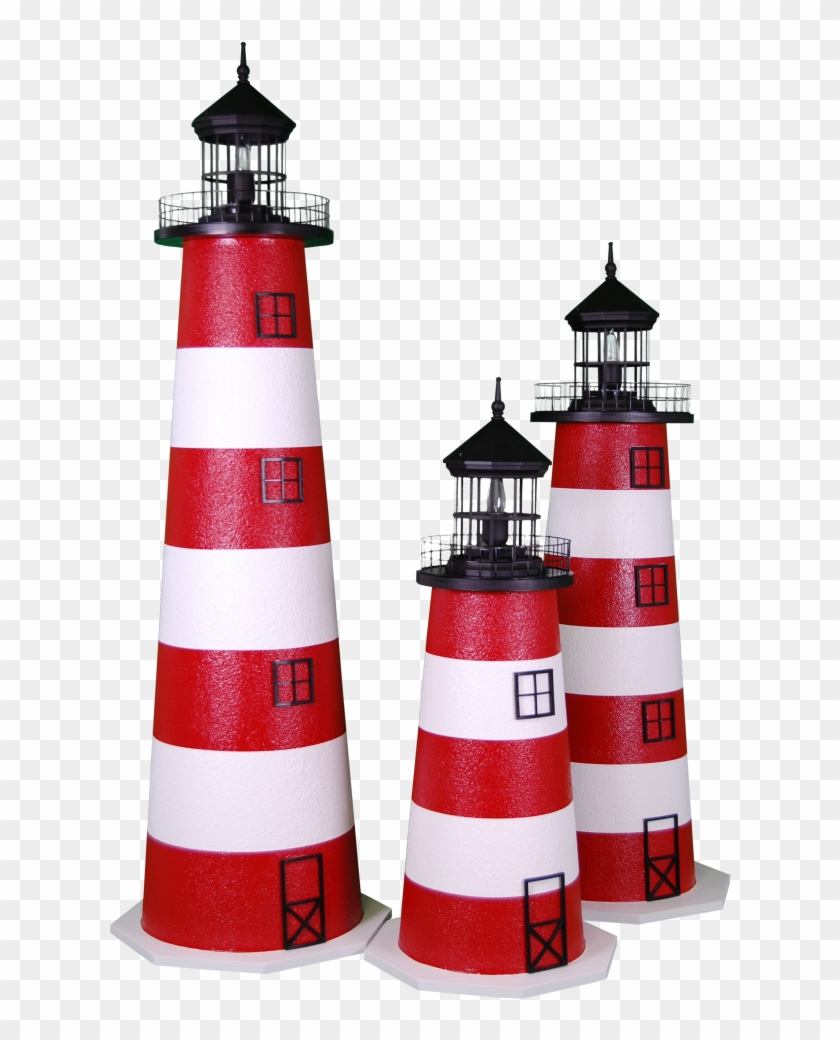 Assateague Lighthouse - Eline Stucco - 5 Foot Assateague E-line Stucco Lighthouse #299823
