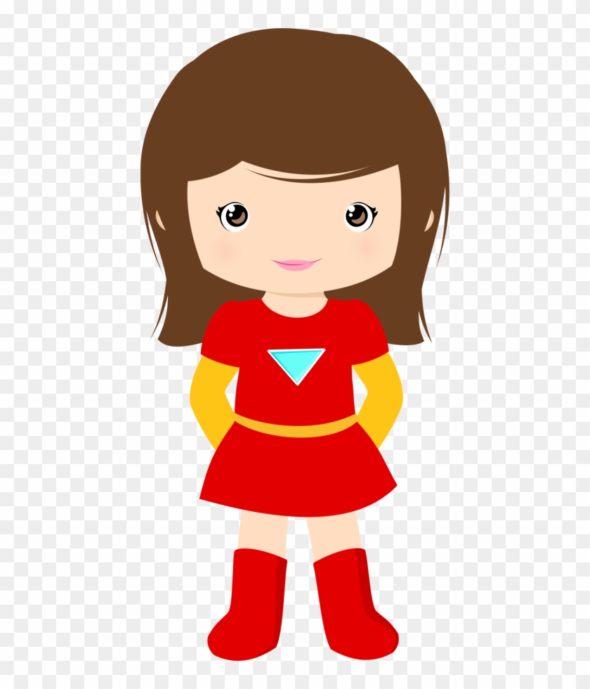 Minus - Red Superhero Girl Clipart #299829