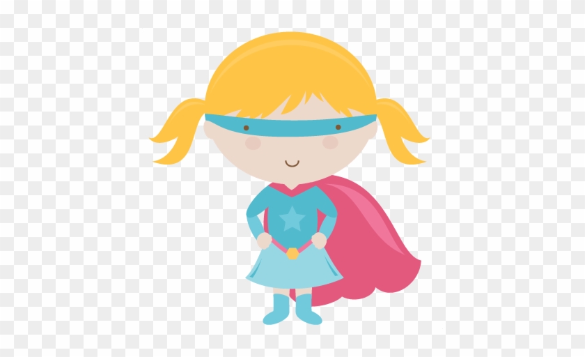 Charming Design Supergirl Clipart Svg Cutting Files - Cute Super Hero Png #299853