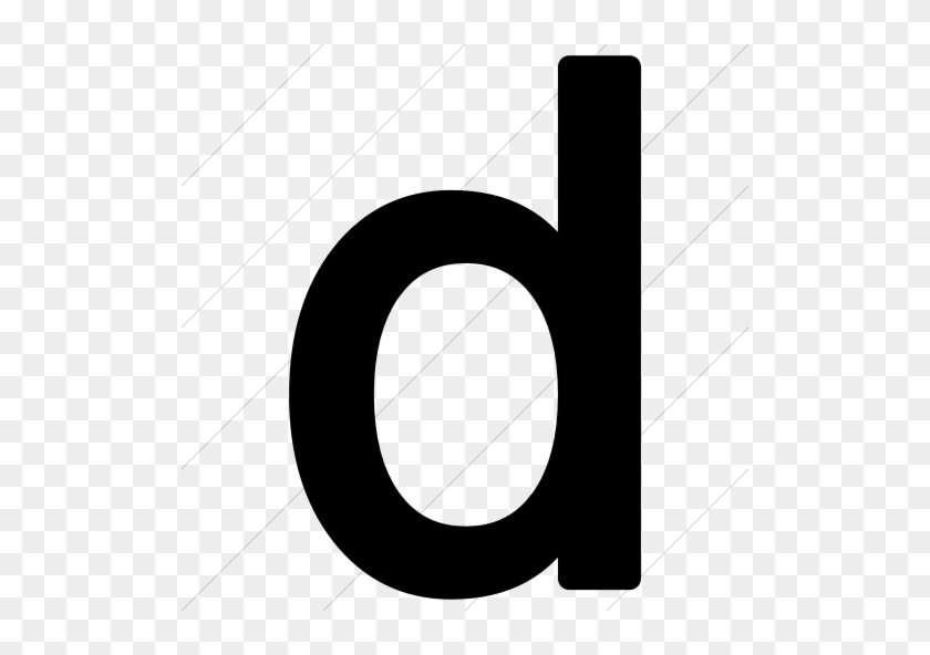 Alphanumerics Lowercase Letter D Icon » Style - Letter Case #299860