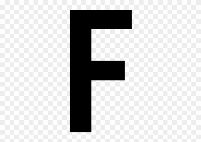 Black Letter F Icon - F In Bold Letters #299870
