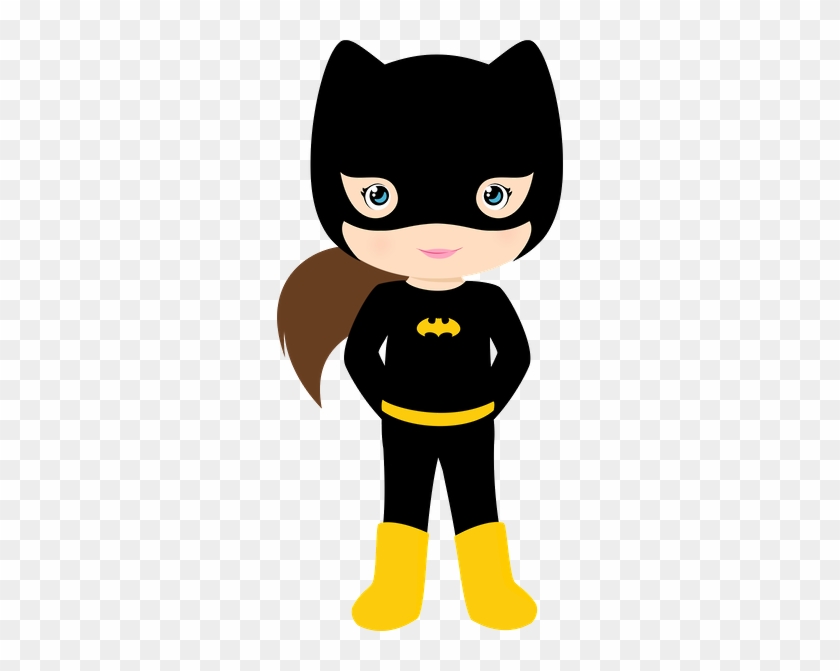 Free Png,logo,coloring Pages Batgirl Clipart - Superheroes Animados Niños -  Free Transparent PNG Clipart Images Download