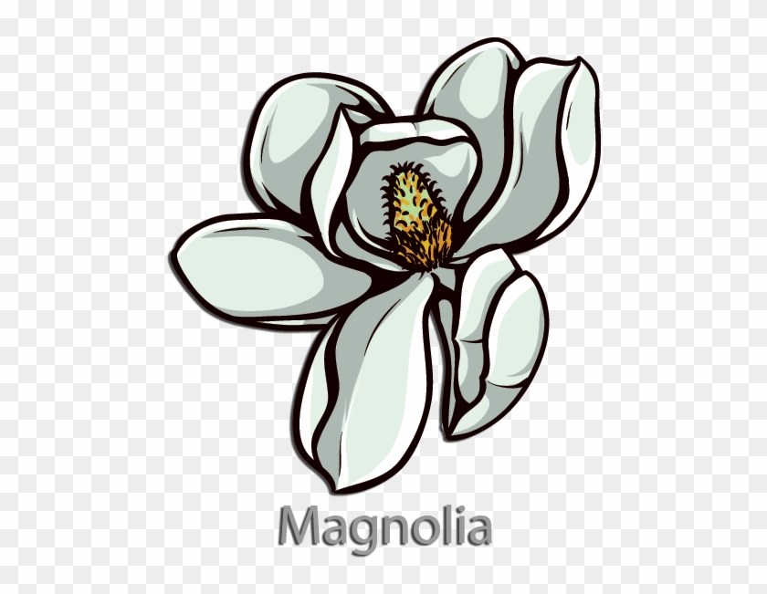 Kappa Alpha Order Flower Magnolia - Floral Flower Wall Decal - Vinyl Car Sticker - Uscolor044 #299940
