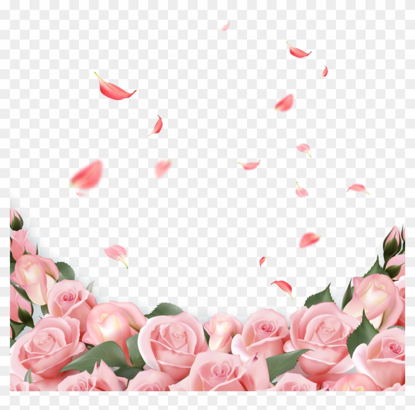 Rose Flower Wedding Invitation Pink - Rose Flower Wedding Invitation Pink #300019