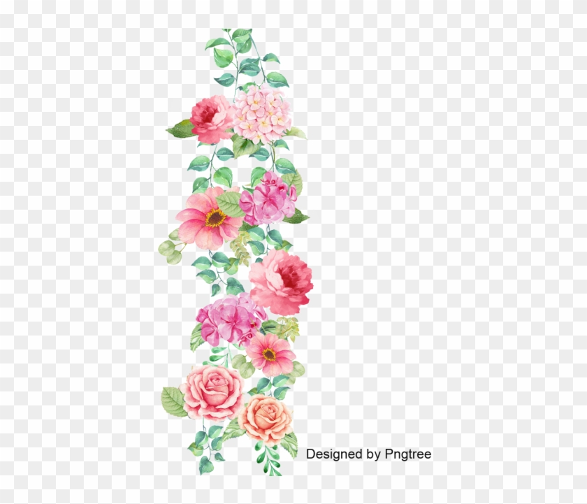 Flower Border Vector, Flower Border, Corner, Pansy - Psd Flowers #300021