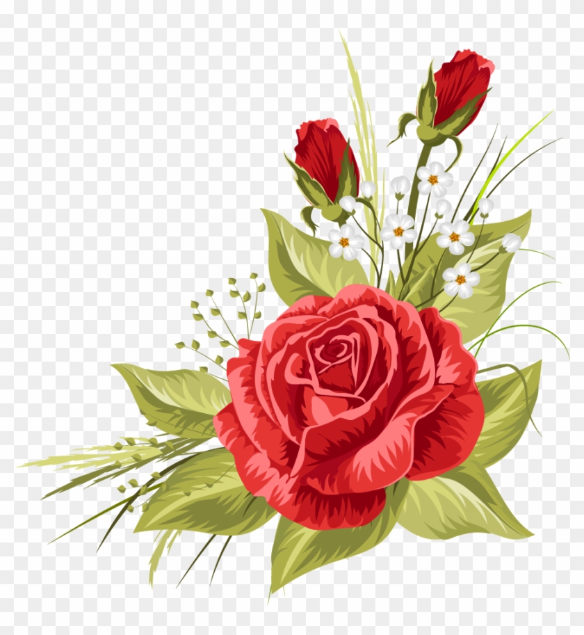 Wedding Invitation Rose Clip Art - Wedding Invitation Rose Clip Art #300054