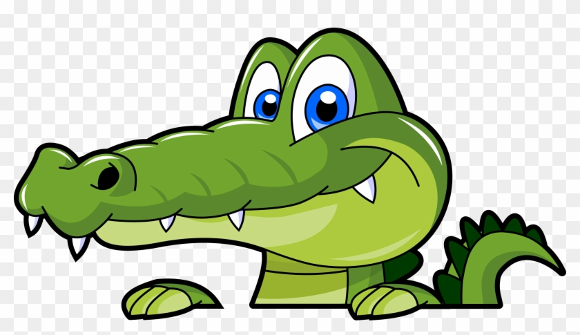 Cartoon Crocodile In Water - Alligator Cartoon #300072