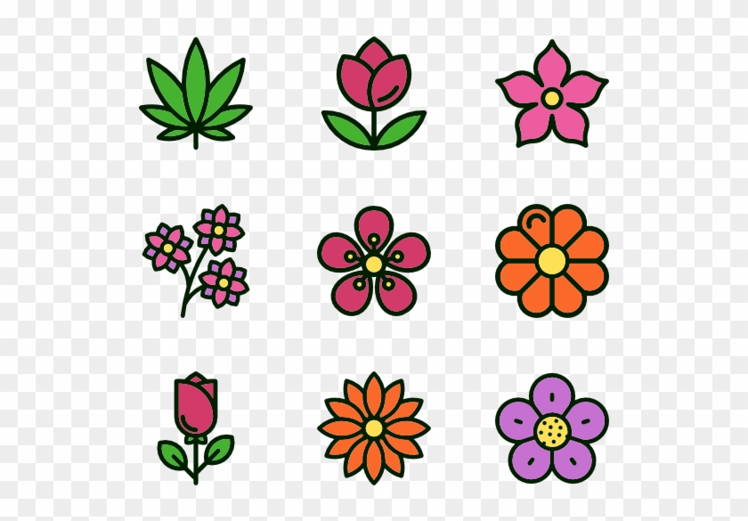 Flowers - Flower Flat Design Png #300076