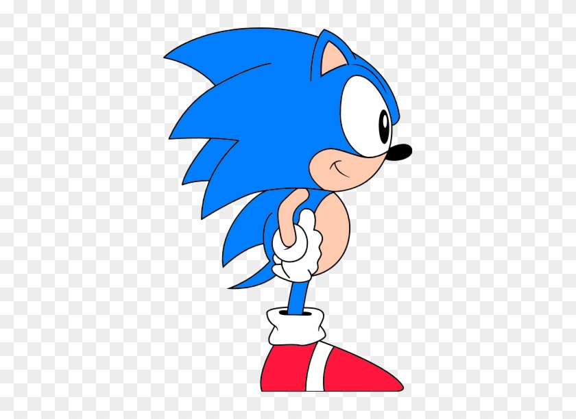 Classic Sonic Sideview - Sonic Side View #300127