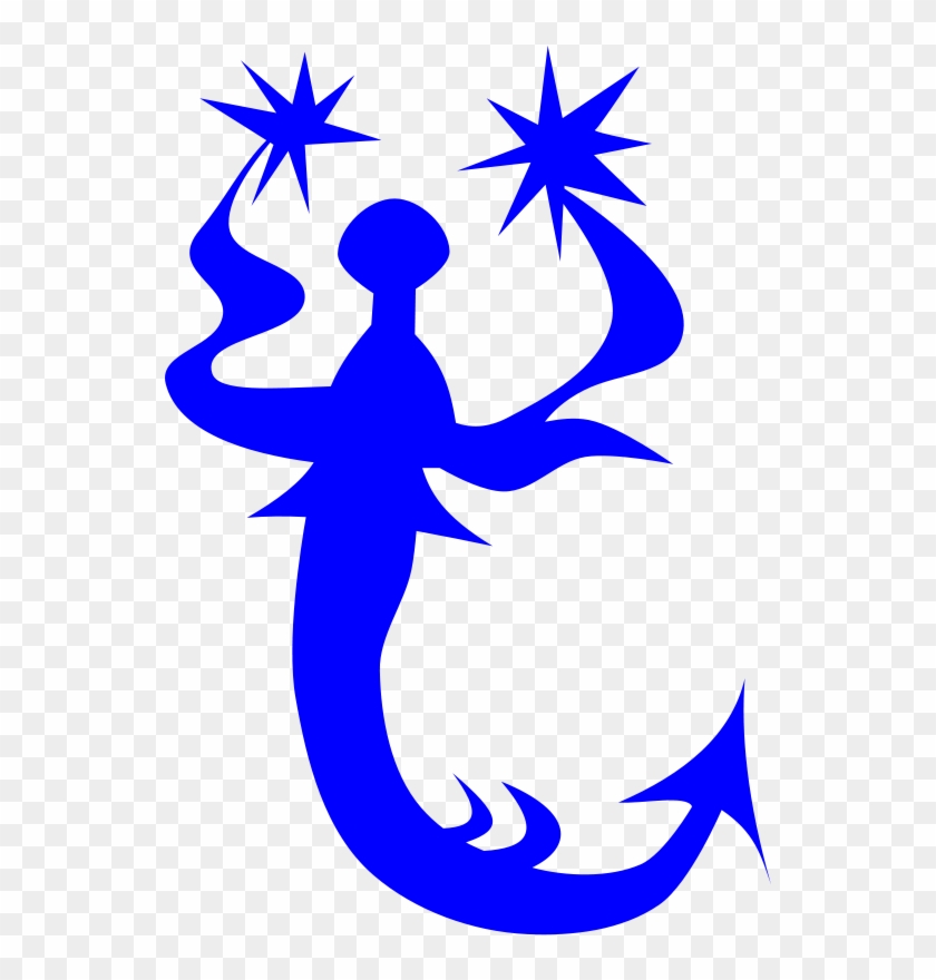 Mermaid Silhouette Clip Art - Mermaid #300249
