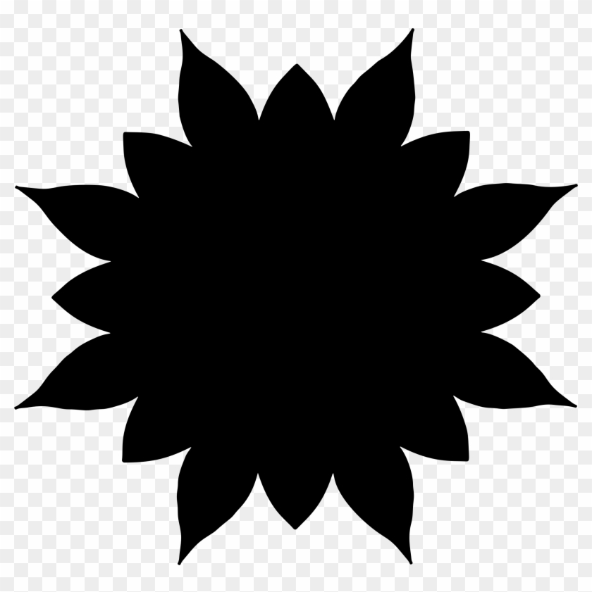 Flower Shape Silhouette - Nacht Gruß Gif #300267