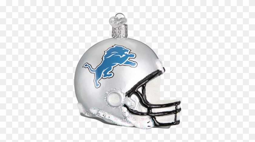 Detroit Lions Helmet Christmas Ornament 71117 Merck - New England Patriots Nfl Football Helmet Glass Ornament #300424