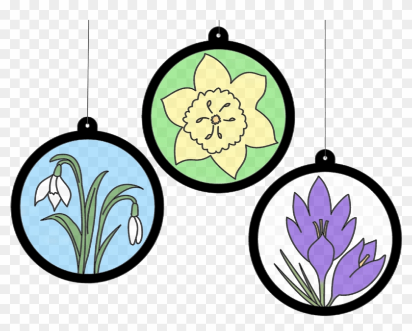 Spring Flowers Light Catchers - Spring Flowers Light Catchers #300455