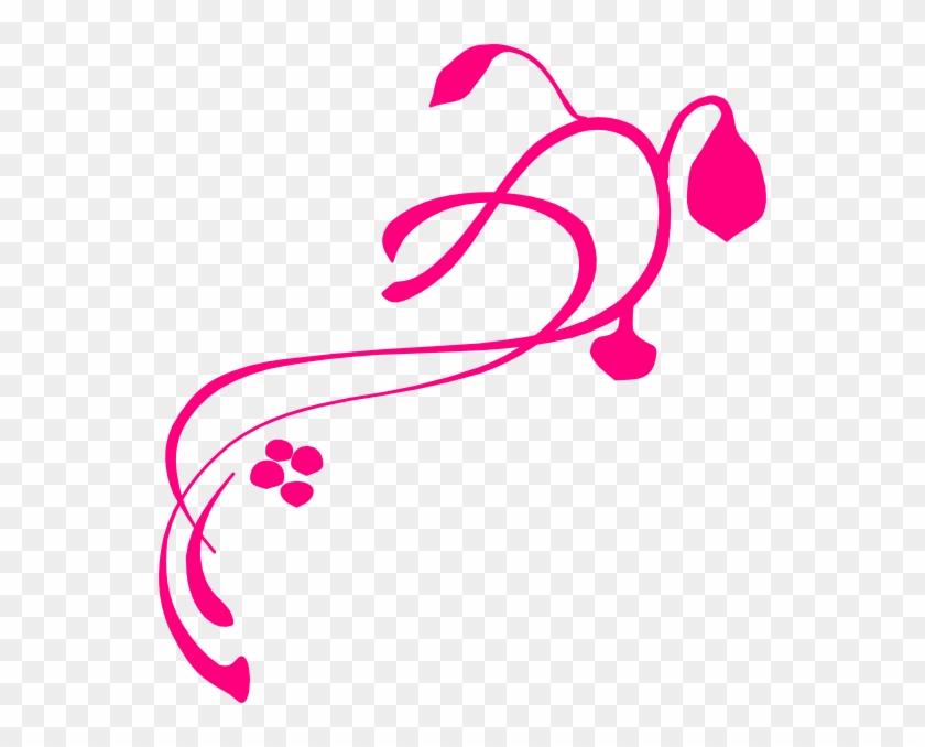 Pink Vine Clip Art - Lines, Vines And Trying Times #300520