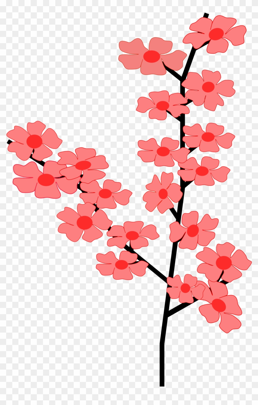 Flowers Sakura 2 Png Clip Arts - Cherry Blossom Clip Art #300535