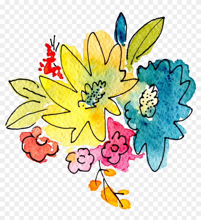 Tuesday, March 13, - Watercolorblumenentwurf, Themed Entwurf Des 6 Untersetzer #300543