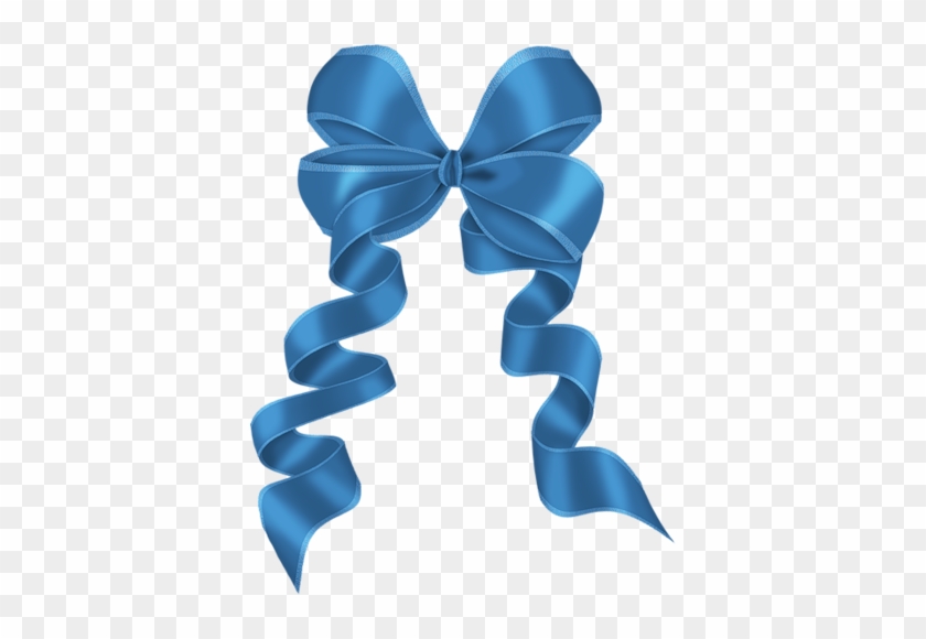 Merci Aux Tubeurs - Blue Gift Ribbon Clipart #300699