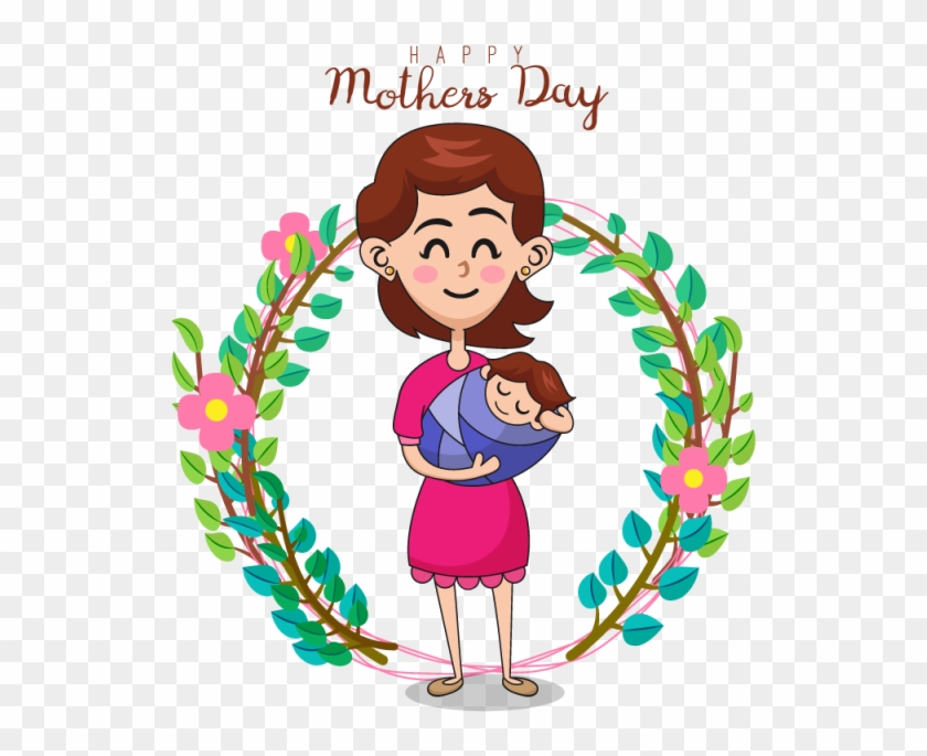 Vector Illustration Of Mother And Daughter Mother's - Mother #300744