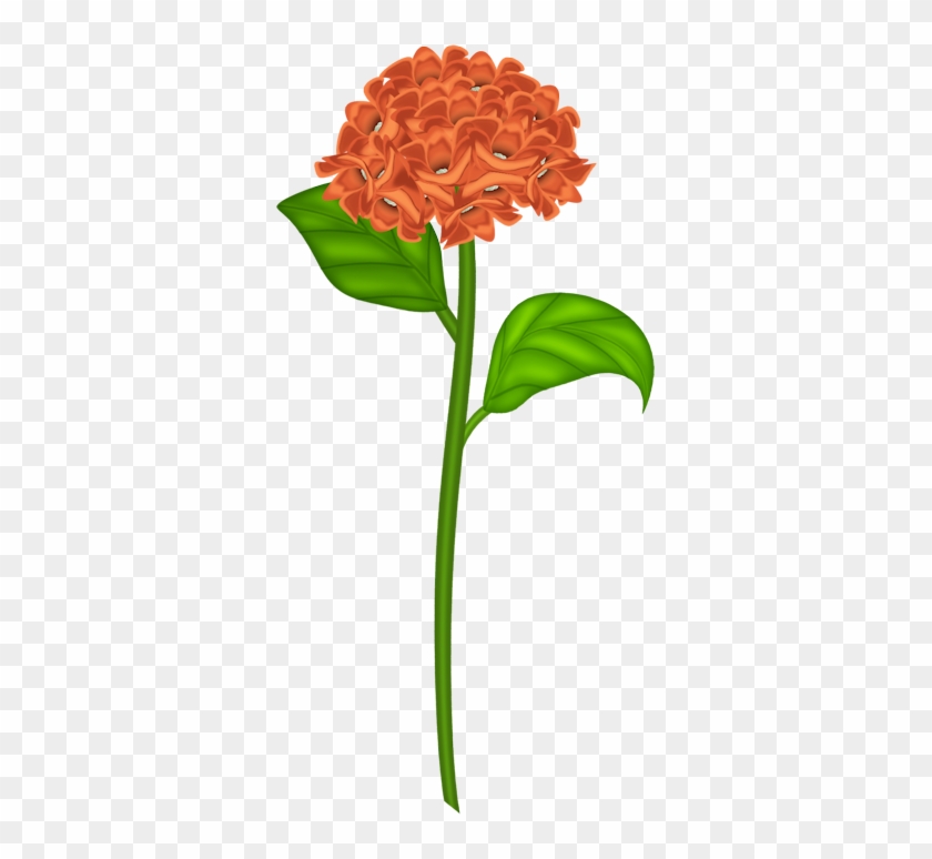 Orange Flower Of Fall - Clip Art #300764