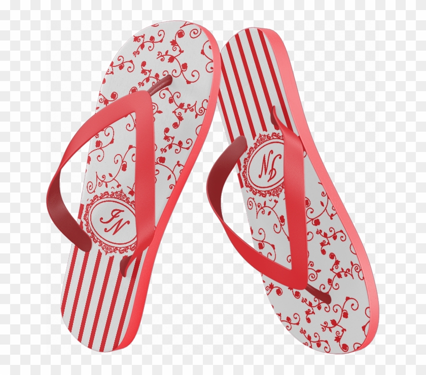 Chinelo Personalizado Vermelho #300808