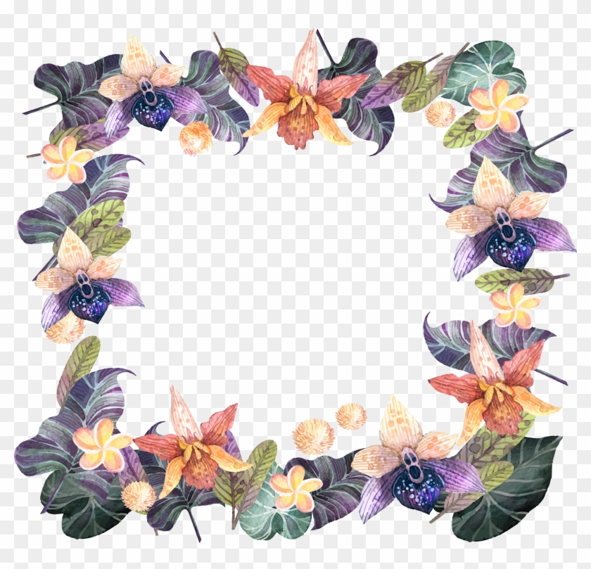 Tropics Flower Euclidean Vector Jungle - Bullet Journal And Quarterly Planner With Blank Yearly #300841