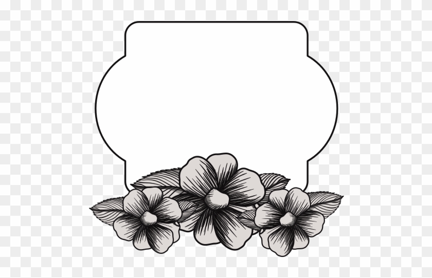 Floral Frame Design - Viola #301067