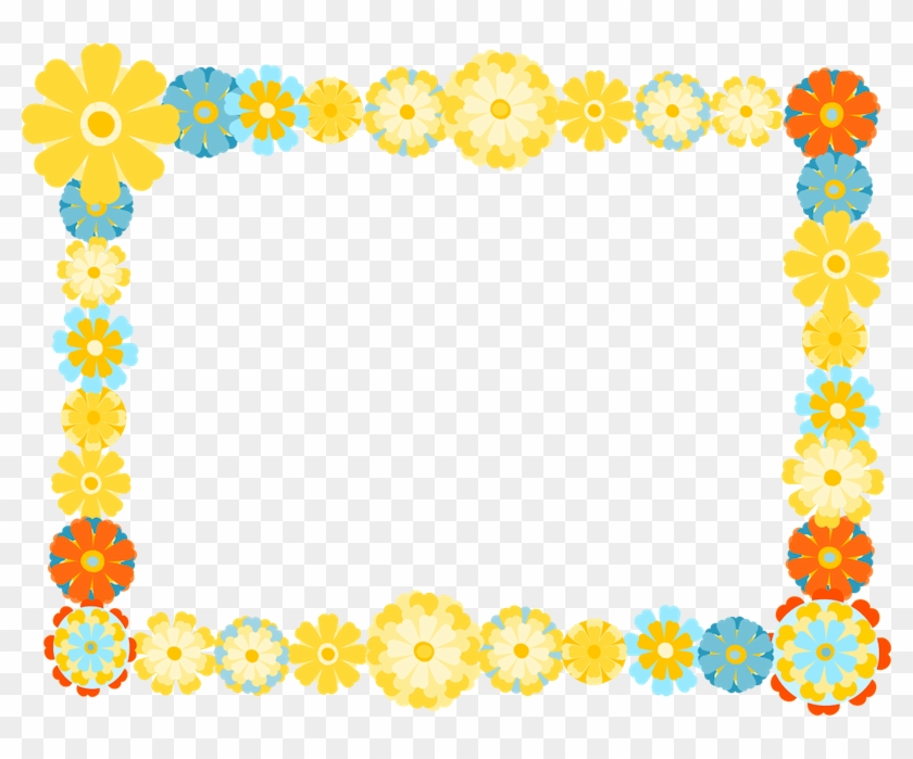 Free Digital Scrapbooking Flower Frame - Picture Frame #301122