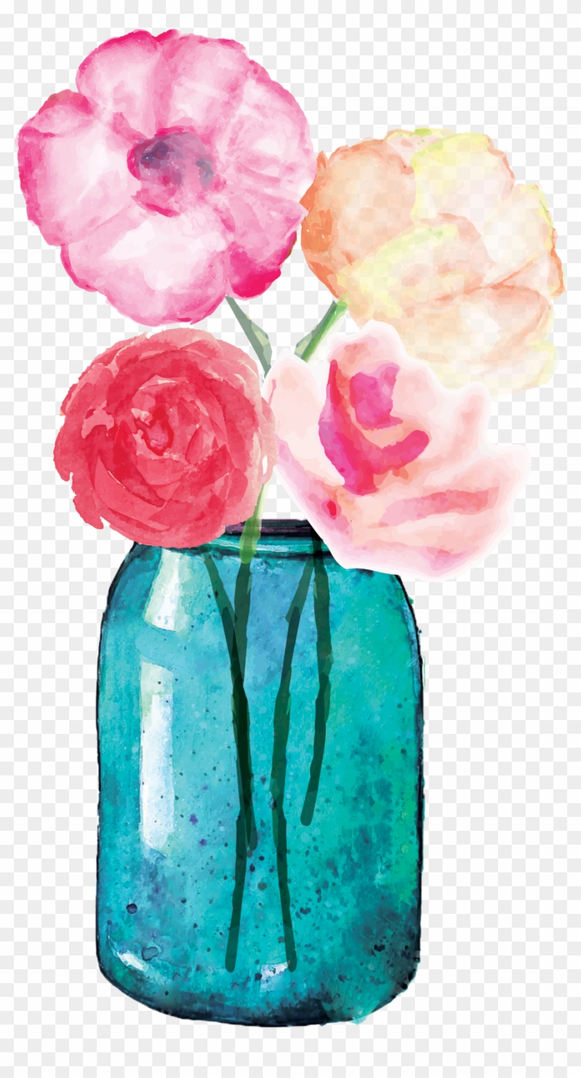 Lauren Baxter - Transparent Flower In Mason Jar #301183