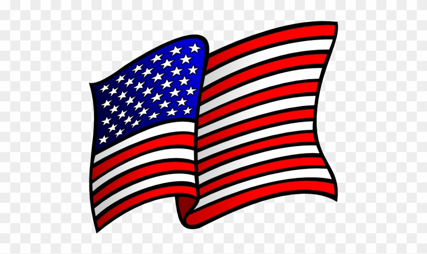 Waving American Flag Clip Art - Patriotic Symbols Clip Art #301238