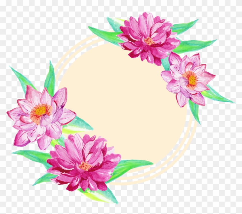 Flower Euclidean Vector Watercolor Painting Drawing - Vector Graphics #301240