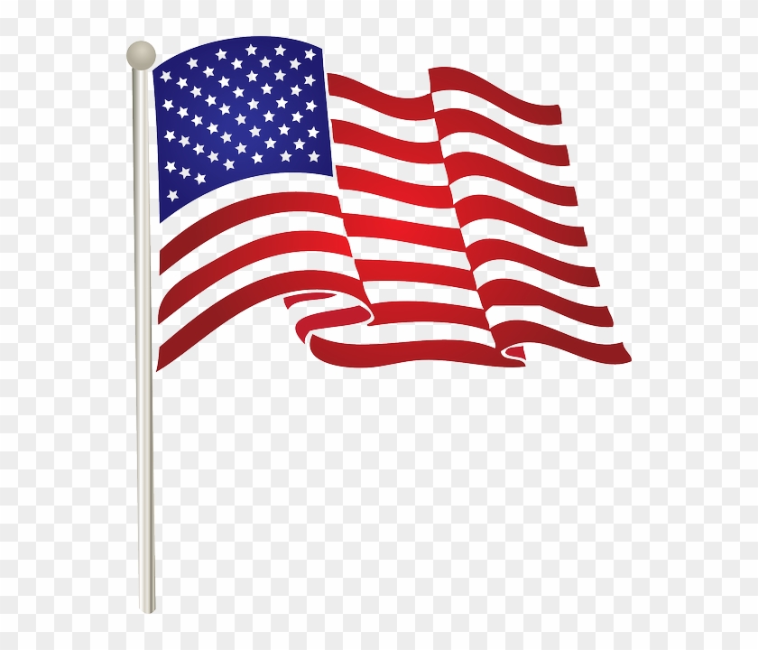 Flag, States, Free, United, American, Waving, Us, State - American Flag Clip Art #301249
