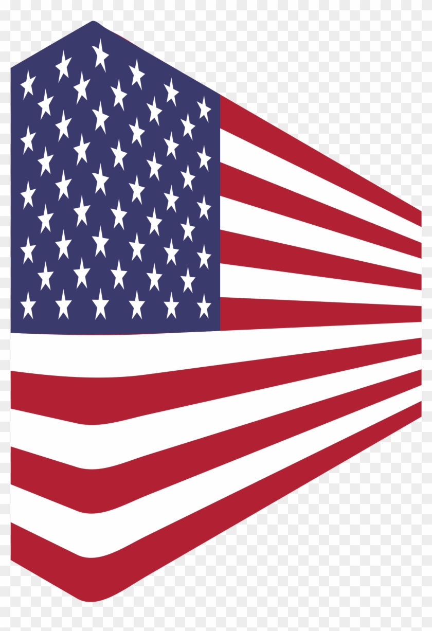 Usa Flag Perspective - American Flag 1 Point Perspective #301362