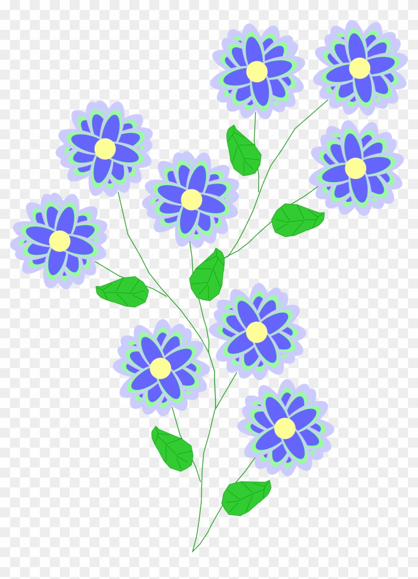 Blue Flower Clipart Book - Blue Flower Clip Art #301581