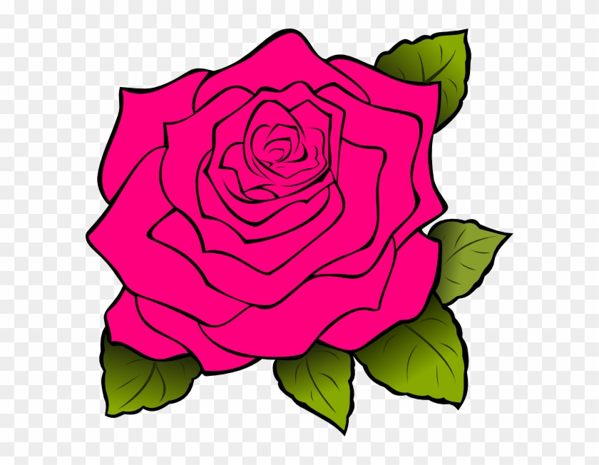 Pink Rose Clip Art At Clker - Rose Clipart #301586
