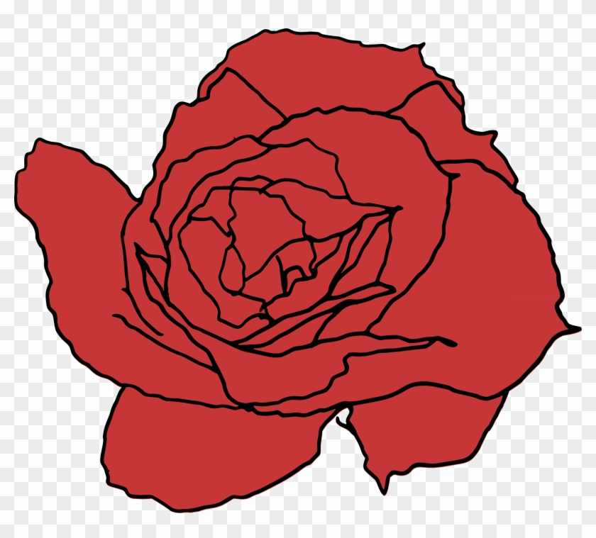 Free Download - Rose Drawing Png #301591