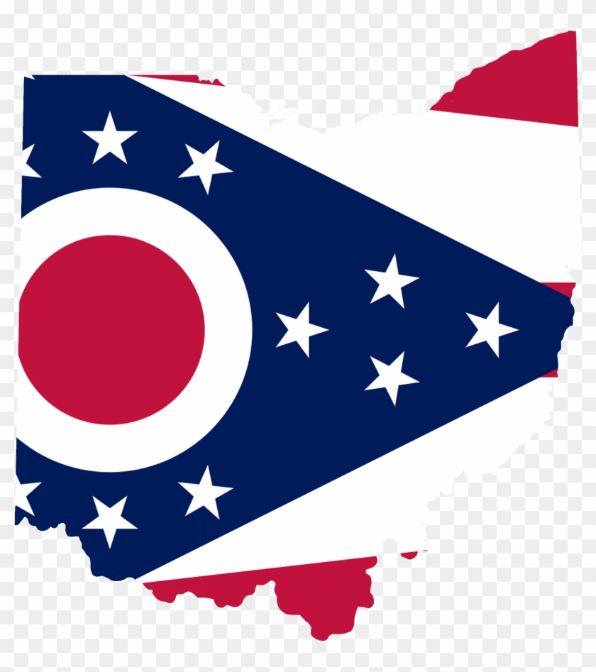 Ohio Flag Map Accurate - Ohio Flag #301603