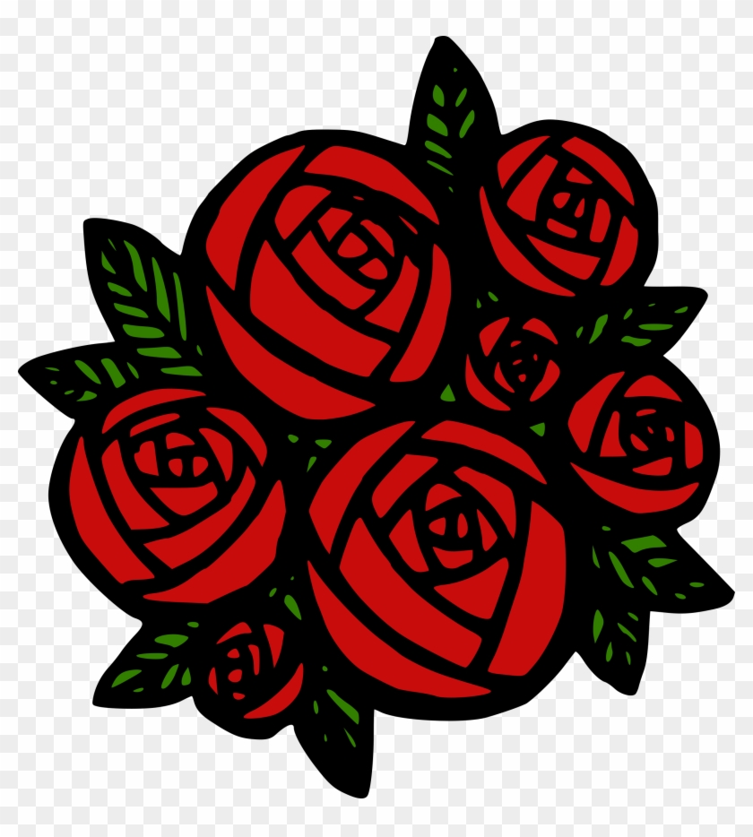 Red Rose Clipart - Bunch Of Roses Clipart #301629