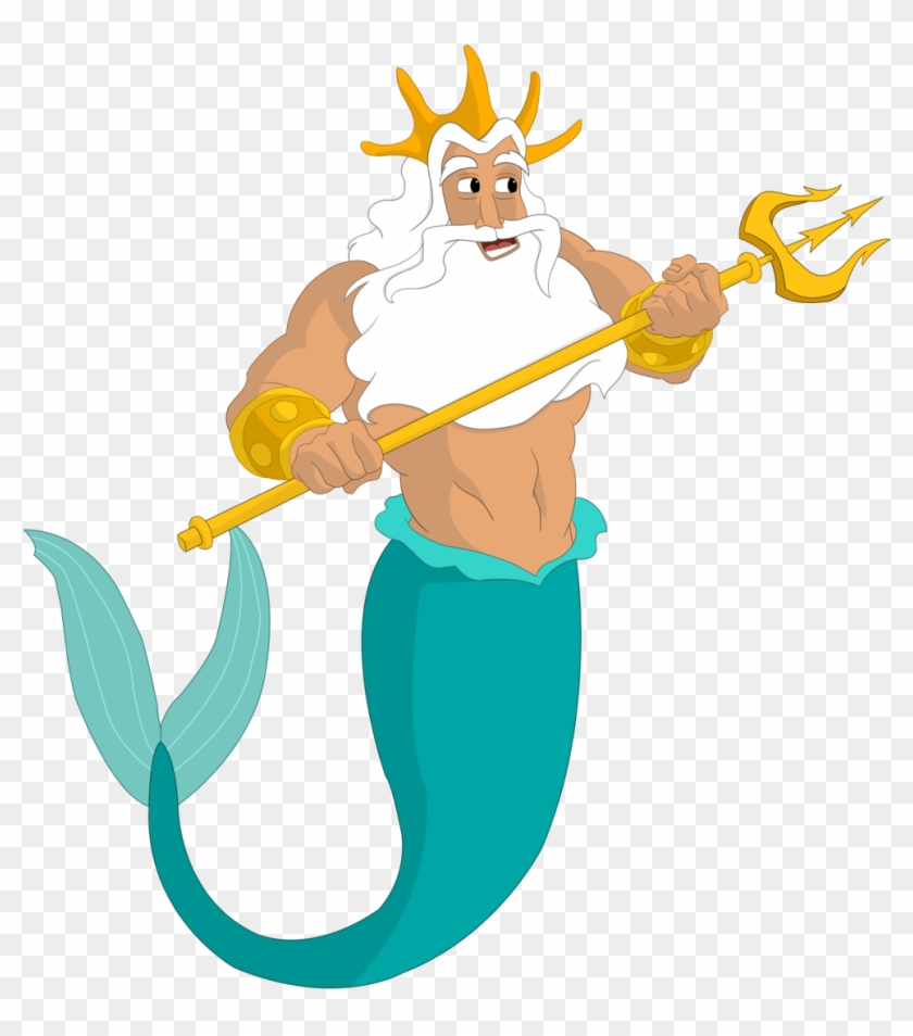 King Triton By Aportol On Deviantart - Little Mermaid King Triton Png #301713